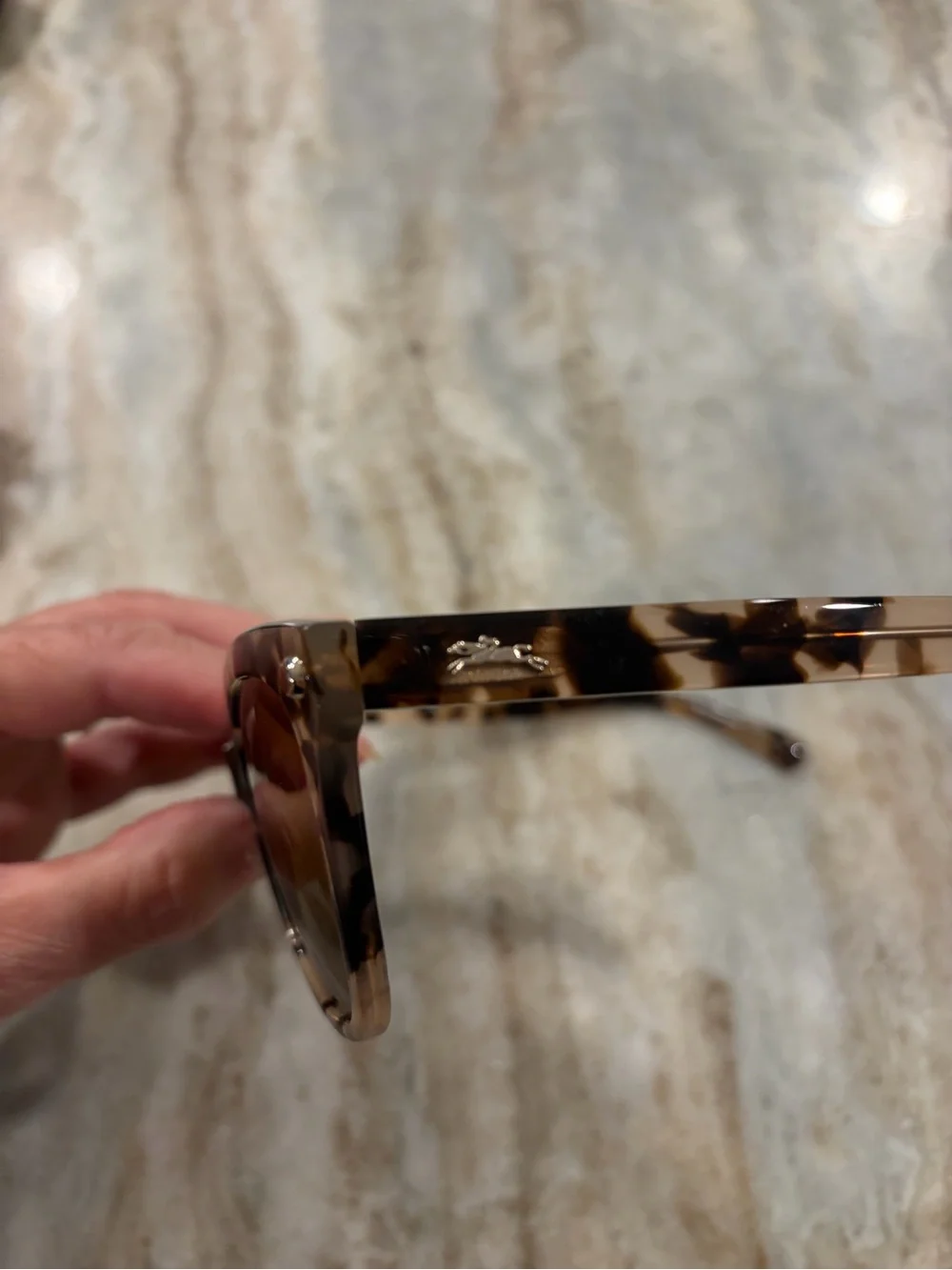 Longchamp Tortoiseshell Cat-Eye Glasses FRAME with branded case